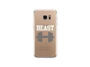 Beast Galaxy S7 Couple Matching Phone Case Cute Clear Phone Cover
