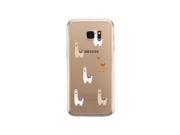 Llama Pattern Galaxy S7 Phone Case Cute Clear Phone Cover