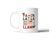 Fa La La La Llama Mug Christmas Gift Idea Cute Ceramic Mugs
