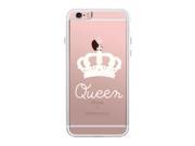 Queen iPhone 6 6S Couple Matching Phone Case Cute Clear Phonecase