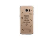 Coffee For Your Protection Galaxy S7 Edge Cover Clear Phone Cover