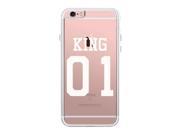 King01 iPhone 6 6S Couple Matching Phone Case Cute Clear Phonecase