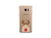 Rudolph Big Face Galaxy S7 Edge Phone Case Clear Phone Cover