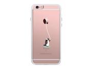 Penguin Lead Apple By The String iPhone 6 6S Plus Clear Phonecase