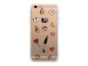 Cute Emoji Pattern iPhone 6 6S Phone Case Cute Clear Phonecase