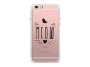 Meow Kitty Face iPhone 6 6S Phone Case Cute Clear Phonecase