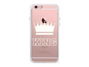 King iPhone 6 6S Couple Matching Phone Case Cute Clear Phonecase