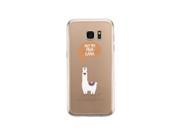 Not My Probllama Galaxy S7 Edge Phone Case Clear Phone Cover