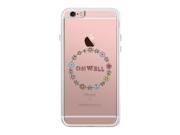 Oh Well Flower Wreath iPhone 6 6S Plus Phone Case Clear Phonecase
