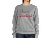 Dachshund Through The Snow Sweatshirt Christmas Pullover Fleece