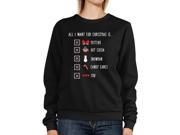 All I Want For Christmas Is Sweatshirt Cute Pullover Fleece Sweater