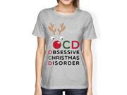 OCD Obsessive Christmas Disorder Grey Women s Tee Cute Holiday Gift