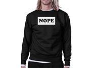 Nope Sweatshirt Back To School Funny Graphic Printed Sweater