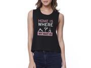 Home Is Where My Mat Is Crop Top Work Out Tanks Cute Yoga T shirt