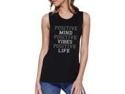 Positive Mind Vibes Life Muscle Tee Work Out Sleeveless Shirt