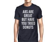 Abs Are Great But Tried Donut Men Navy T shirts Funny T shirt