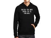 Due To Unfortunate Circumstances I Am Awake Black Pullover Hoodie