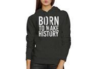 Born To Make History Unisex Heather Grey Hoodie Yuri On Ice Quote