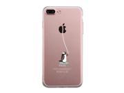 Penguin Lead Apple By The String iPhone 7 7S Plus Clear Phonecase
