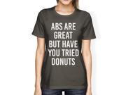Abs Are Great But Tried Donut Womens Cool Grey Tees Funny T shirts