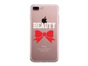 Beauty iPhone 7 7S Plus Couple Matching Phone Case Clear Phonecase