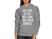 Abs Are Great But Unisex Grey Hoodie Funny Quote Hoodie Pullover