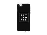 Saturday Black Phone Cases For Apple Samsung Galaxy LG HTC Gift Ideas