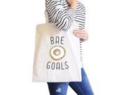 Bae Goals Natural Canvas Bag Cute Graphic Birthday Gifts For Him