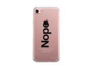 Nope iPhone 7 7S Phone Case Cute Clear Transparent Phonecase