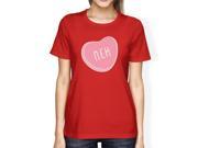 Meh Women s Red T shirt Cute Graphic Tee Gift Ideas For Birthdays