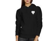 Melting Heart Unisex Hoodie Heart Design Cute Pocket Size Graphic