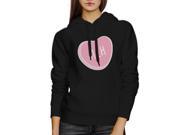 Meh Heart Unisex Fleece Hoodie Lovely Graphic Cute Gift For Her