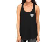 Melting Heart Women TankTop Heart Printed Chest Size Graphic Tank