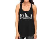 My Cat My Valentine Women s Funny Graphic Tank Top For Cat Lover