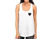 Melting Heart Womens Tank Top Pocket Size Graphic Cute Heart Design