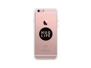 Hug Life Black Sleeveless Clear Phone Case