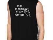 UPC 711237610206 product image for Stop Staring At My Boo Mens Black Tanks Halloween Muscle Tee Shirt | upcitemdb.com