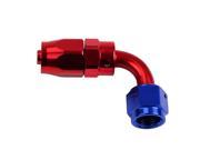 Maxon AN6 6 AN 90 Degree Fuel Swivel Oil Hose End Fitting Adapter Aluminum Red Blue