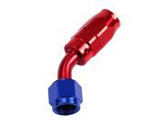 Maxon AN8 8 AN 45 Degree Fuel Swivel Oil Hose End Fitting Adapter Aluminum Red Blue