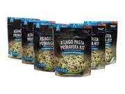 Bannock Asiago Pasta Primavera w Chicken 6 Pouches 15 Servings Freeze Dried Camping Hiking Backpacking Meals Cook in Pouch Camp Dinner