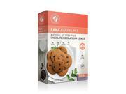 Paka Double Chocolate Chip Cookie Baking Mix 14.5 Oz Non GMO Low Net Carb Calorie Gluten Free Desserts w Chocolate Chips Healthy Snacks Treats