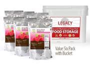 Legacy Essentials Freeze Dried Raspberries 15 Year Shelf Life for Emergency Survival Food Storage Supply Great Fruit Snack Quantity 6 in Bucket