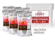 Legacy Essentials Freeze Dried Apple Slices 15 Year Shelf Life for Emergency Survival Food Storage Supply Great Fruit Snack Quantity 6 in Bucket