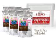 Legacy Essentials Freeze Dried Blueberries 15 Year Shelf Life for Emergency Survival Food Storage Supply Great Fruit Snack Quantity 6 in Bucket