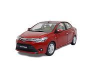 Paudi Model Toyota Vios 2014 red Die Cast Car 1 18 Scale Model