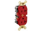 Leviton 5362 R 20A 125V Heavy Duty Grade Straight Blade Self Grounding Red 10 Pack