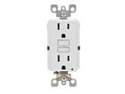 Leviton GFNT1 W Self test SmartlockPro Slim GFCI Non Tamper Resistant Receptacle with LED Indicator 15 Amp White