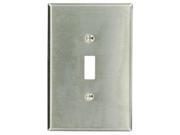 Leviton 84101 1 Gang Toggle Device Switch Wallplate Oversized Device Mount Stainless Steel