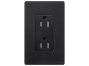 Lutron SCRS 15 TR MN Satin Colors 15 Amp Tamper Resistant Receptacle Midnight