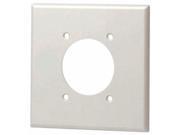 Leviton 80726 2 Gang Flush Mount 2.15 Inch Diameter Device Receptacle Wallplate Brown